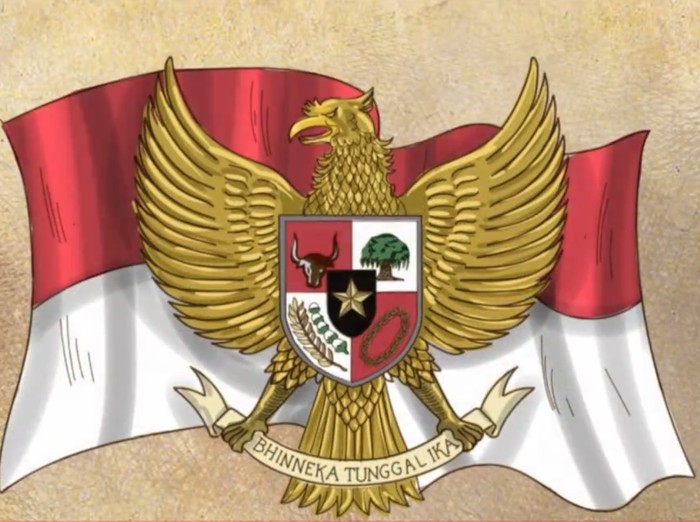 Semboyan Bhinneka Tunggal Ika dan Lambang Negara Garuda Pancasila