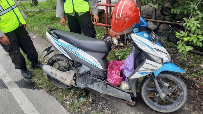 Motor korban kecelakaan di Kudus.
