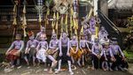 Kemeriahan Tradisi Mewarnai Diri Untuk Usir Roh Jahat di Bali