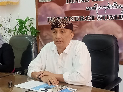 Kepala Dinas Tenaga Kerja dan ESDM Provinsi Bali, I.B. Setiawan di kantor Dinas Ketenagakerjaan dan ESDM Provinsi Bali di Jalan Raya Puputan Renon pada Kamis (9/2/2023). (Ni Made Lastri Karsiani Putri-detikBali)