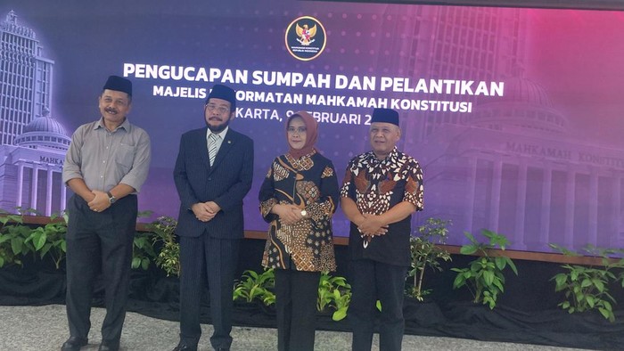Ketua MK Lantik Tiga Anggota Majelis Kehormatan MK Pagi Ini (Rumondang/detikcom)