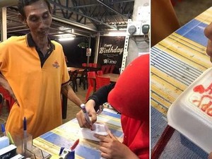 Tak Mampu Beli Kue, 4 Orang Ini Pakai Pisang dan Indomie untuk Ultah