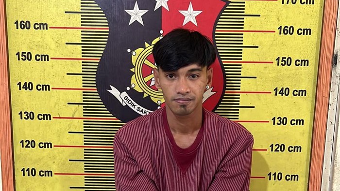 Panglima Tawuran di Belawan ditangkap polisi. (Foto: Istimewa)