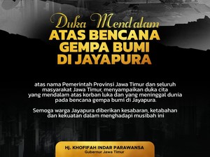 Gubernur Khofifah Belasungkawa Gempa: Duka Papua Duka bagi Jawa Timur