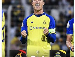 Meme Ronaldo Cetak Quattrick, Bukti Belum Habis Meski Berkarier di Arab