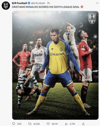 Cristiano Ronaldo memborong empat gol saat Al-Nassr melumat Al-Wehda semalam. Netizen langsung gempar karena CR7 belum habis.