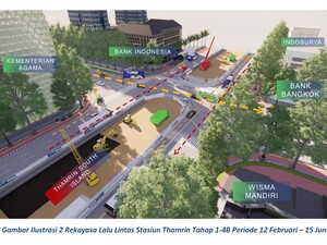 Ada Pengangkatan Mesin Bor Proyek MRT, Dishub DKI Rekayasa Lalin di Thamrin