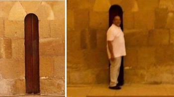 Pintu Ruang Makan Biara Alcobaca Di Portugal Disempitkan Sehingga Biksu Yang Gemuk Terpaksa Puasa Foto: Instagram/historyinpictures