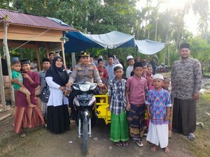 Kisah Ipda Irvan Tolong Yatim dan Kaum Tak Mampu Lewat Program Gebibu