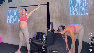 6 Potret Jennifer Bachdim Tetap On Fire Nge-Gym Menjelang Lahiran
