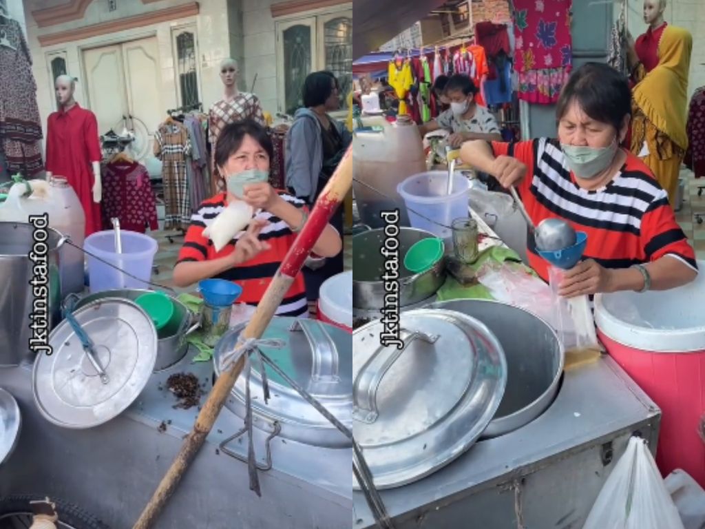 Lansia Ini Masih Semangat Jualann Makanan