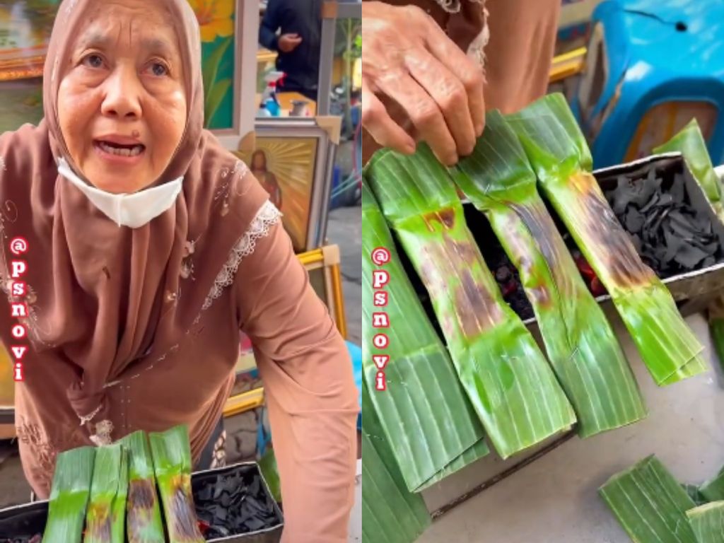 Lansia Ini Masih Semangat Jualann Makanan