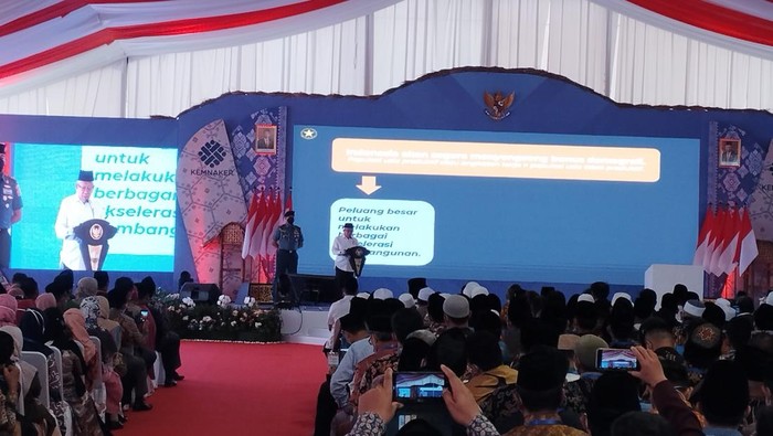 Maruf Amin Resmikan BLK Komunitas di NTB (Brigitta/detikcom)