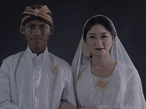 Pengantin di Jateng Viral, Beda Warna Kulit Bukti Cinta Tak Pandang Fisik