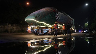 Penampakan 4 Rangkaian Tambahan Kereta Cepat yang Sudah Parkir di Bandung