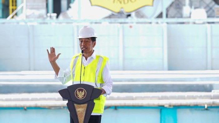 Presiden Jokowi Resmikan Pabrik Pupuk Iskandar Muda
