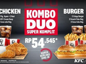 Rayakan Bulan Kasih Sayang, KFC Hadirkan Paket Kombo Duo Super Komplit