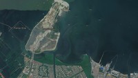 Dari 17 pulau, empat pulau diberi izin untuk dibangun, yakni Pulau C, D, G, dan N. Yang saat ini terbangun baru Pulau C dan D yang dibangun oleh Grup Agung Sedayu. Foto: Esri Community Maps Contributors, Esri, HERE, Garmin, Foursquare, METI/NASA, USGS