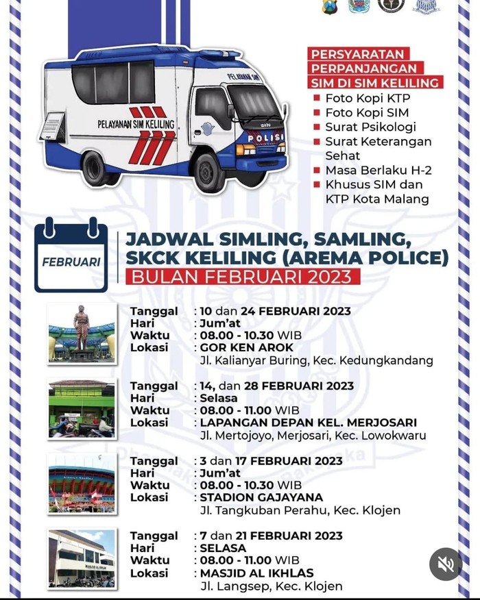 sim keliling kota batu