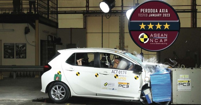 Tes uji tabrak Perodua Axia/Daihatsu Ayla 2023