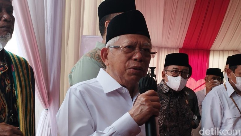 Wapres Maruf Amin (Brigitta Belia/detikcom) Wapres Maruf Amin (Brigitta Belia/detikcom)