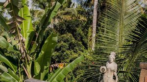 Cantiknya DJ Freya saat Menikmati Floating Breakfast di Bali