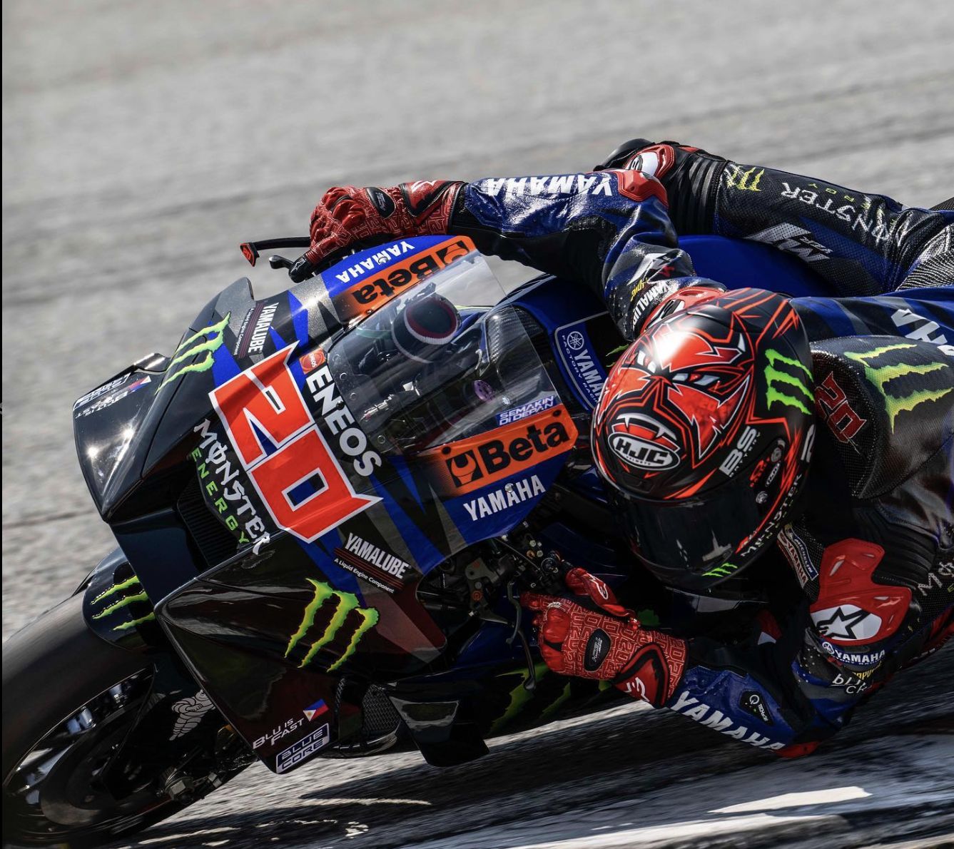 Fabio Quartararo menjajal YZR-M1 dengan fairing baru di tes pramusim MotoGP 2023 Sepang