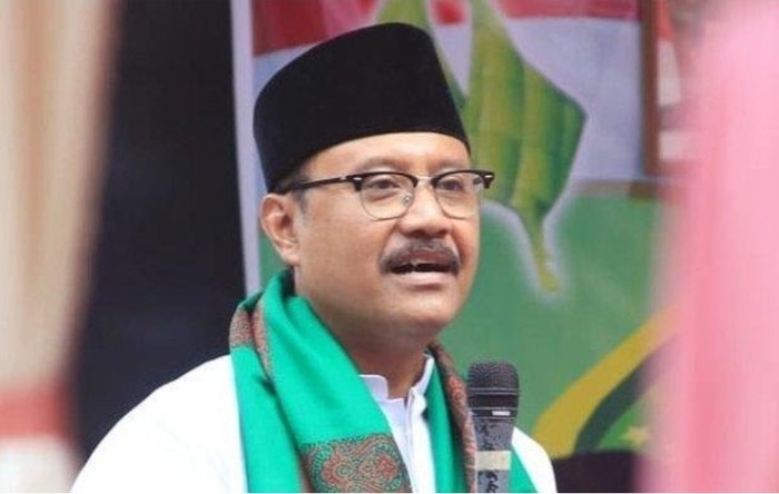 Ketua Umum PBNU KH Yahya Cholil Staquf dan Sekjen PBNU H Saifullah Yusuf