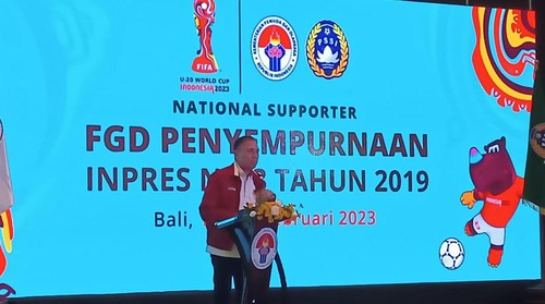 Ketum PSSI M. Iriawan alias Iwan Bule di Nusa Dua, Badung, Bali, Sabtu (10/2/2023).