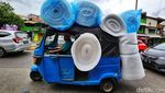 Aksi Nekat Bajaj Obesitas di Jalanan Ibu Kota
