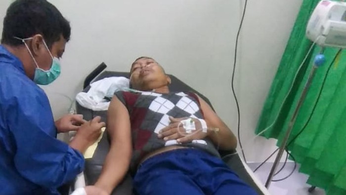 Yahya dirawat di RSUD Grati setelah digigit kobra