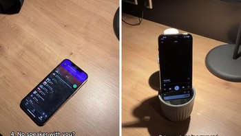 Lupa bawa speaker? Pakai cangkir untuk membuat suara di HP jadi menggema. Foto: TikTok/esthersturrus via Bored Panda