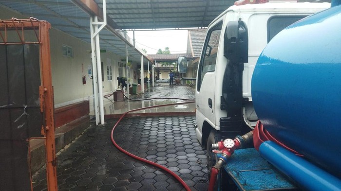 Rumah sakit di Gunungkidul sempat terendam banjir, Minggu (12/2/2023).