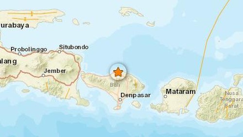 Gempa magnitudo 2,1 mengguncang Kabupaten Buleleng, Bali, Minggu (12/2/2023) sekitar pukul 16.32 Wita.