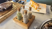 Bumbu bubuk yang akan melengkapi wagyu dry aged punya pilihan beragam  seperti truffle dan matcha. Foto: Detikcom / Atiqa Rana