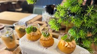 Sebelum mulai makan, pelanggan akan diberikan suguhan amuse bouche dari Silo Kitchen yang terdiri dari 3 hidangan berbeda. Foto: Detikcom / Atiqa Rana