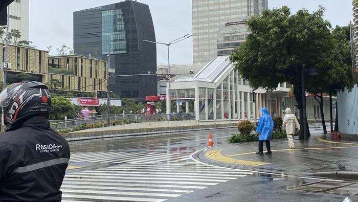 Kondisi Kawasan CFD Sudirman-Thamrin Hari Ini (Devi/detikcom)