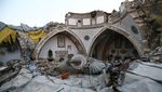 Sedih! Masjid Tertua Turki Hancur Diguncang Gempa