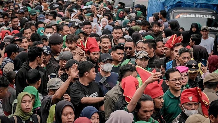 Sandiaga Uno saat menghadiri Harlah ke-50 PPP di Malino, Gowa, Sulsel.