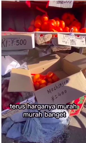 Warung sayur kejujuran di Jepang