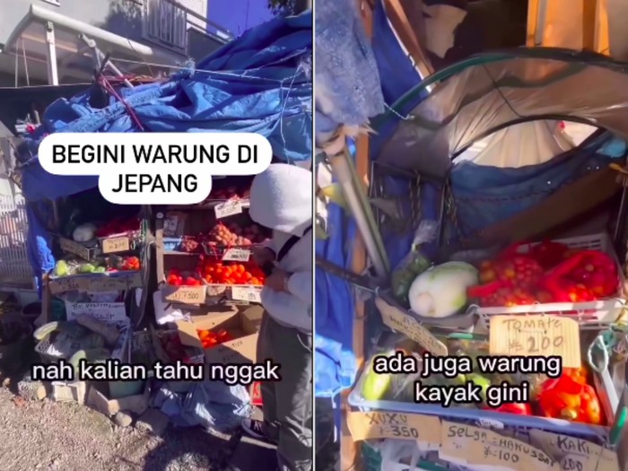 Warung sayur kejujuran di Jepang