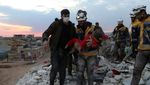 Aksi Relawan White Helmets, Ujung Tombak SAR Korban Gempa di Suriah