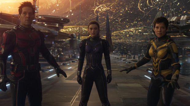 (L-R): Paul Rudd as Scott Lang/Ant-Man, Kathryn Newton as Cassandra 