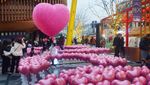 Balon Love-love Warnai Perayaan Hari Valentine di China