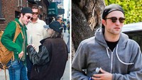Robert Pattinson juga pernah ditetapkan sebagai salah satu aktor dengan bayaran tertinggi di dunia. Pada 2010, majalah Time juga menobatkannya sebagai salah satu dari 100 orang paling berpengaruh di dunia. Tapi dalam sebuah wawancara dia mengaku tak pernah mengubah gaya berpakaiannya, sambil menunjukkan T-shirt skater kegemarannya. Selain itu, dia tidak melupakan amal dan berbagi keberuntungannya dengan orang lain. (dok. Pacific Coast News)