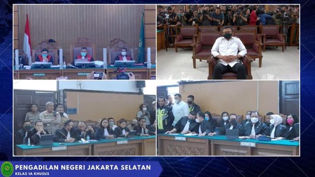 Eks Kadiv Propam Polri Ferdy Sambo saat menjalani sidang vonis terkait pembunuhan Brigadir N Yosua Hutabarat (dok Istimewa)