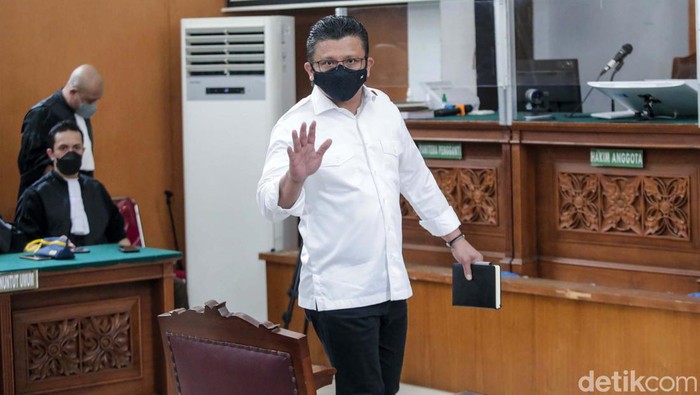 Sidang vonis mantan Kadiv Propam Polri Ferdy Sambo di kasus pembunuhan Brigadir Yosua digelar di PN Jaksel, Senin (13/2/2023). Sambo mengikut sidang secara langsung.