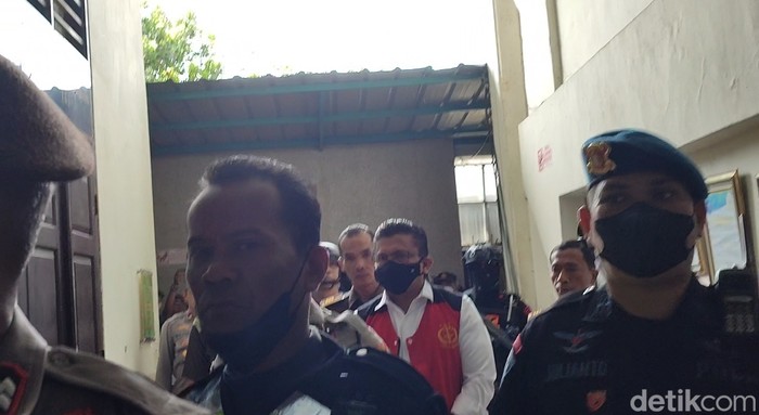 Ferdy Sambo tiba di arena Sidang PN Jaksel, 13 Februari 2023. (Wilda HN/detikcom)
