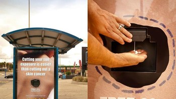 Iklan soal kanker kulit.  Foto: Reddit 