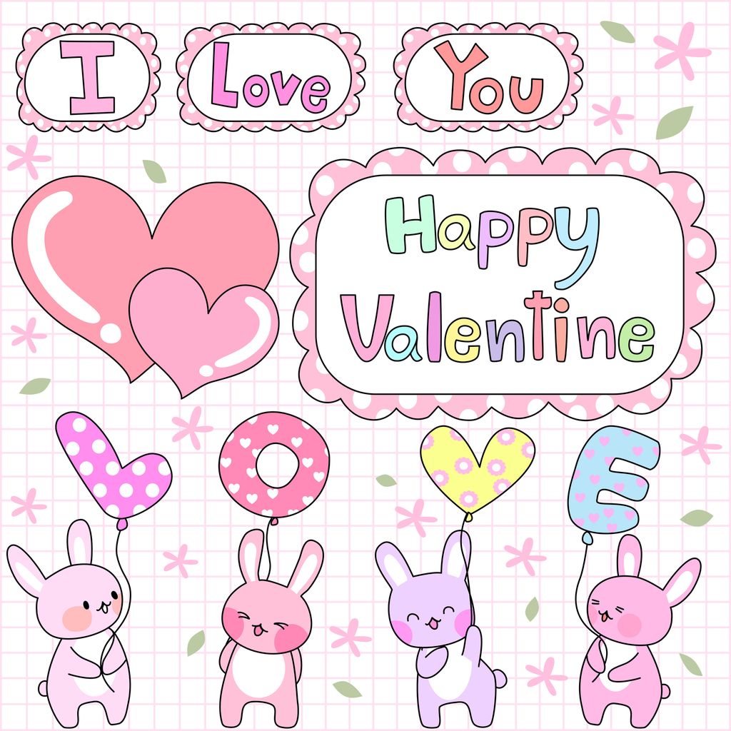 Happy Valentine's Day Poster or banner with cute font,sweet hearts and gift box on red background.Promotion and shopping template or background for Love and Valentine's day concept